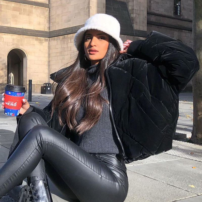 Doudoune matelassé en velours