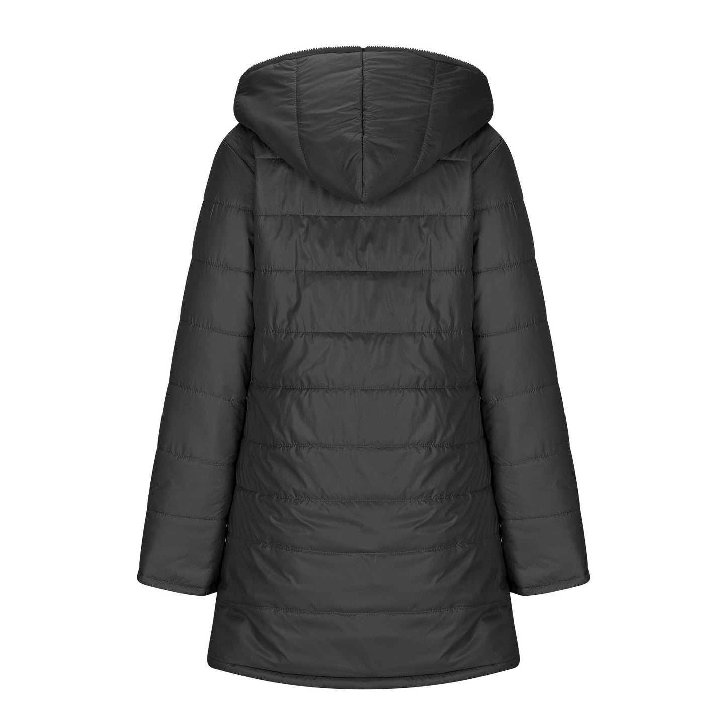 Manteau Mi-Long Hiver à Capuche