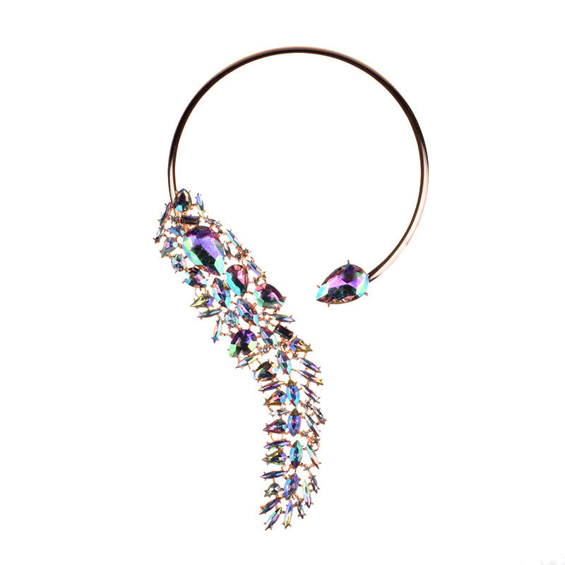 Collier Ras-de-Cou à Strass Multicolores – Éclat Ultime