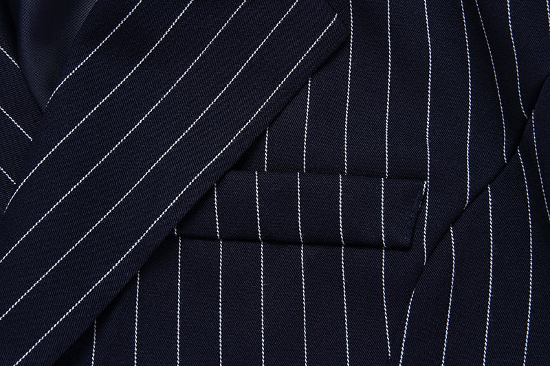 Veste style costume à rayures