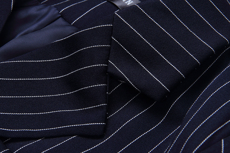Veste style costume à rayures