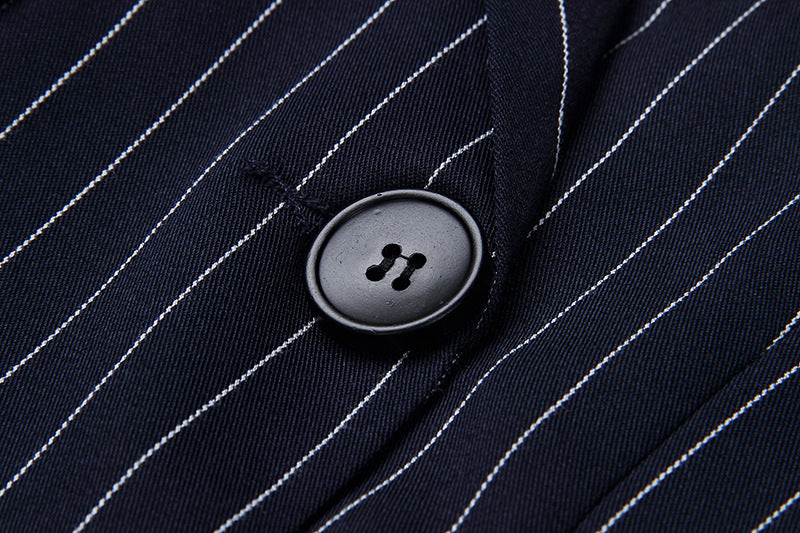 Veste style costume à rayures