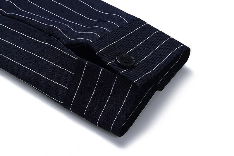 Veste style costume à rayures