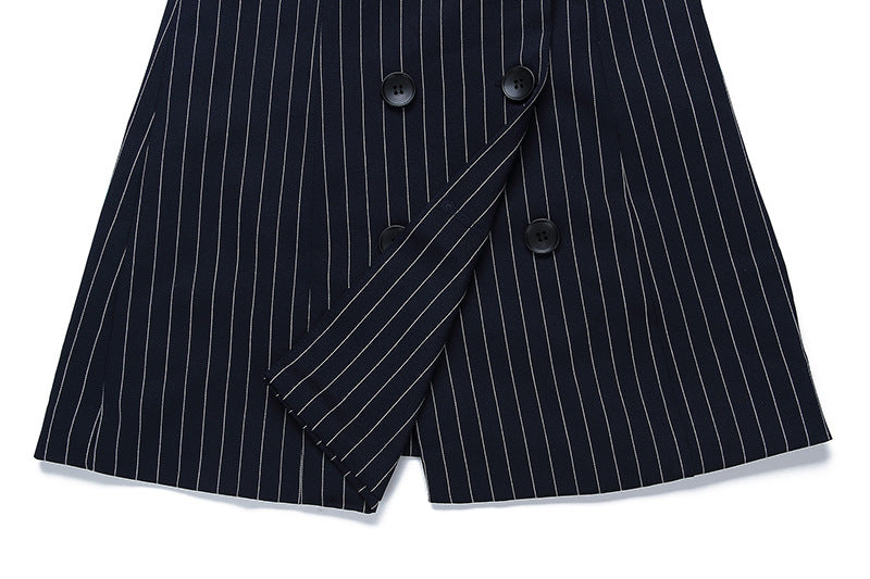 Veste style costume à rayures