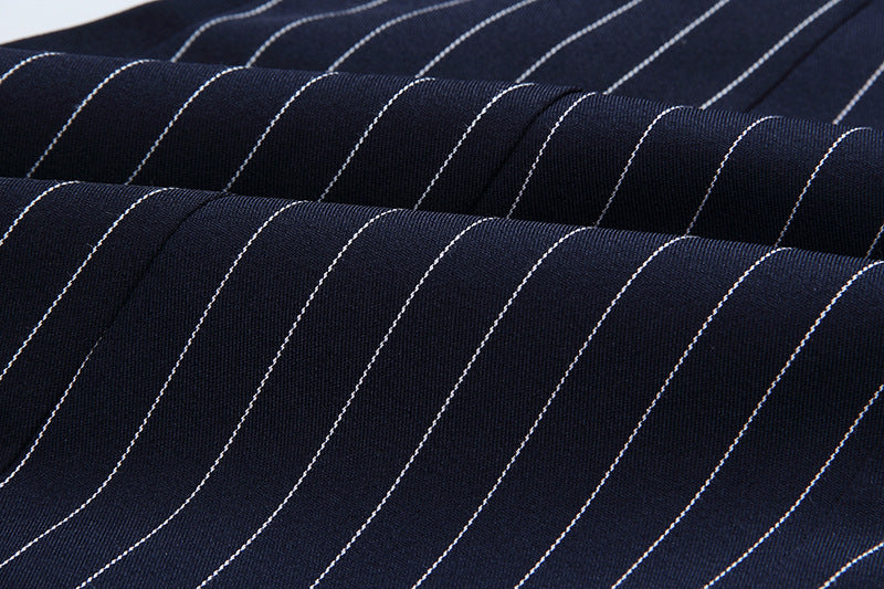 Veste style costume à rayures