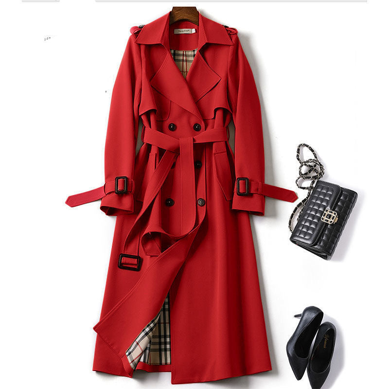 Trench Coat Long British Style