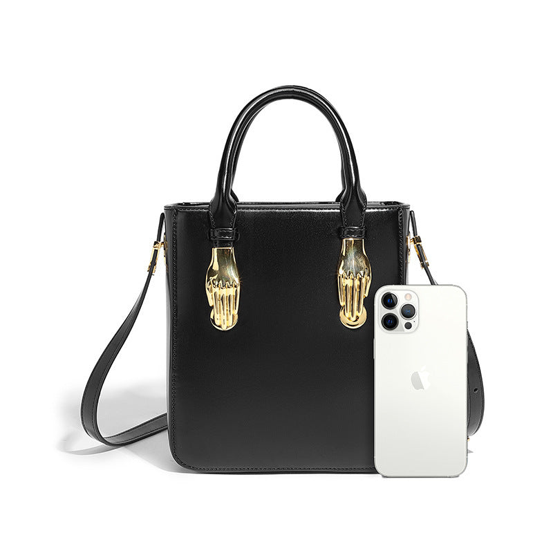 Sac Mini Carré avec Poignées Métallique