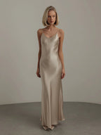 Robe Satinée Champagne