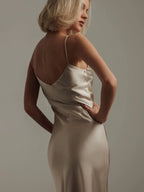 Robe Satinée Champagne