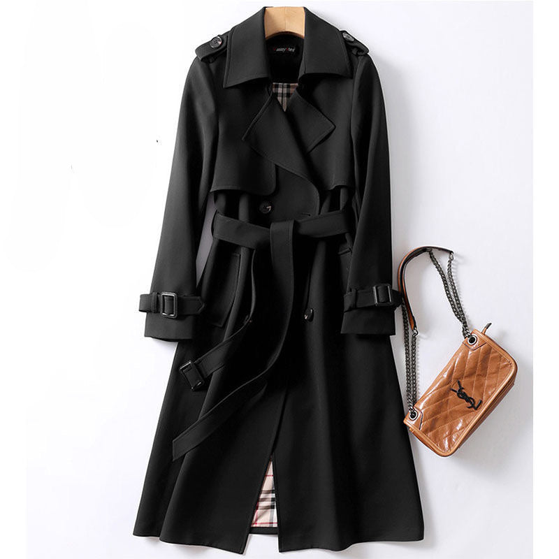 Trench Coat Long British Style