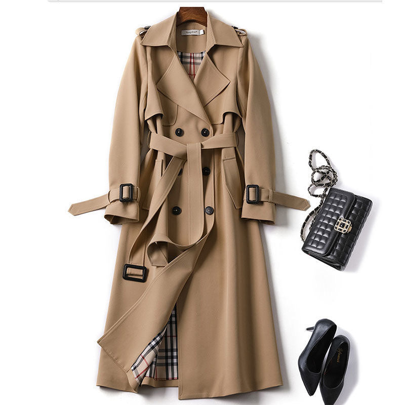 Trench Coat Long British Style