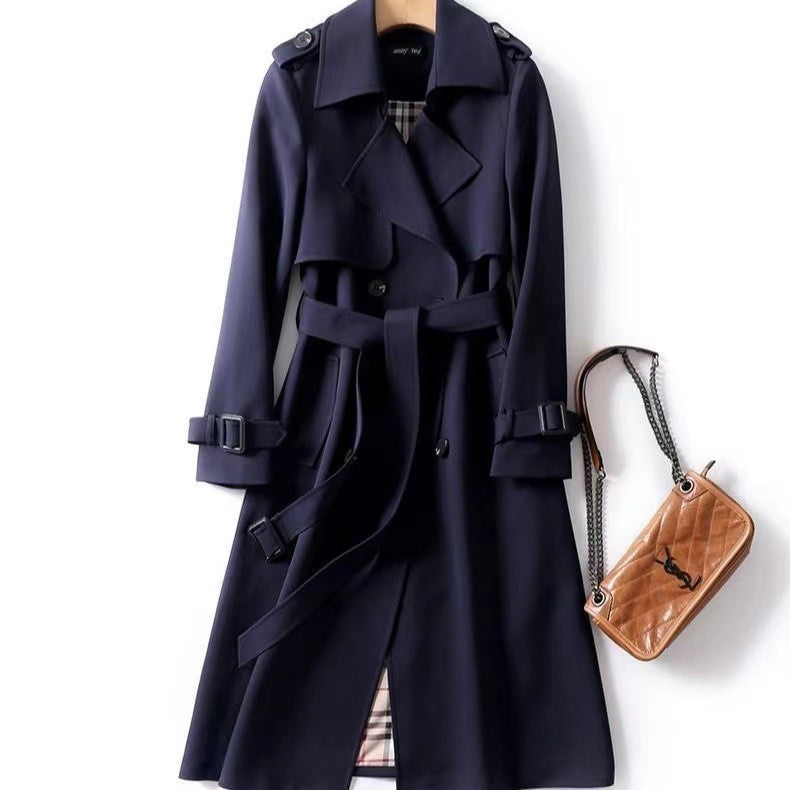 Trench Coat Long British Style