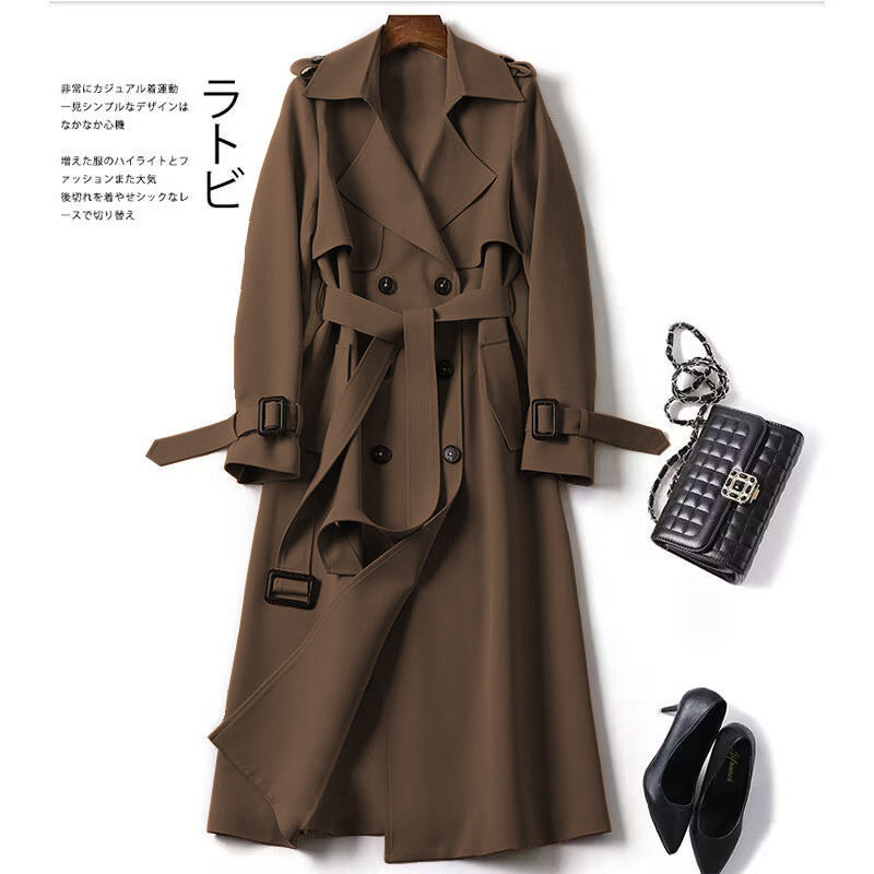 Trench Coat Long British Style