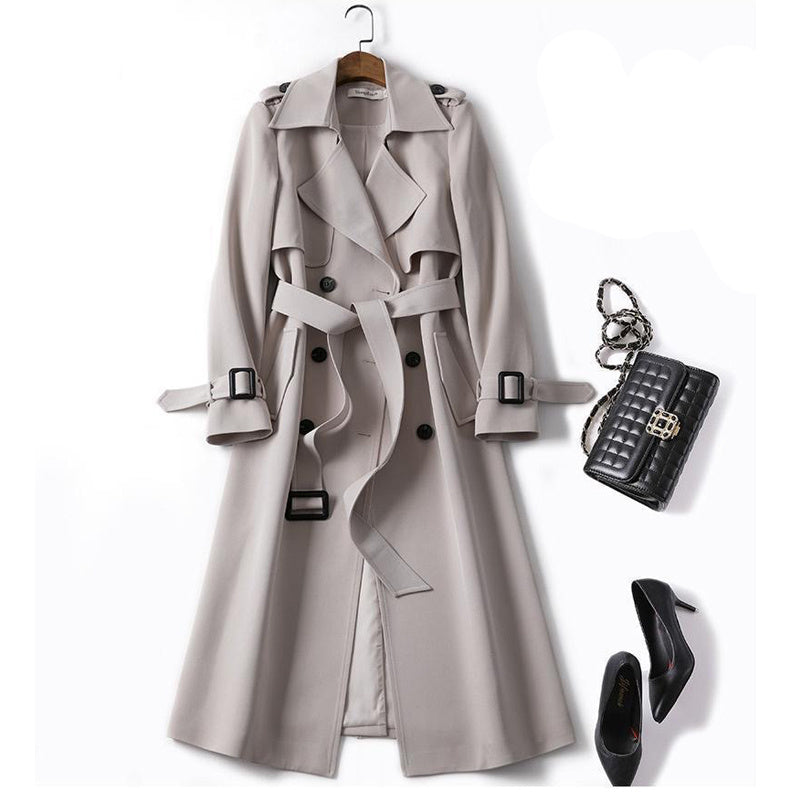 Trench Coat Long British Style