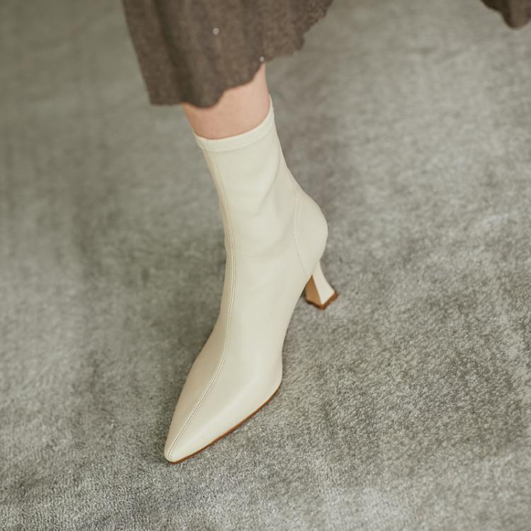 Bottes Femme à Talon Haut et Bout Pointu