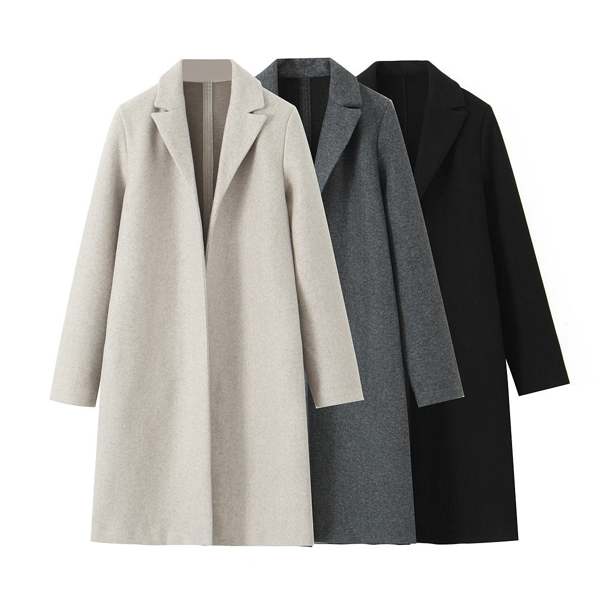 Manteau Mi-Long sans Boucle