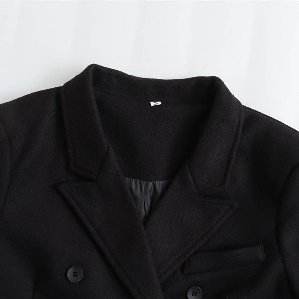 Manteau en laine à double boutonnage