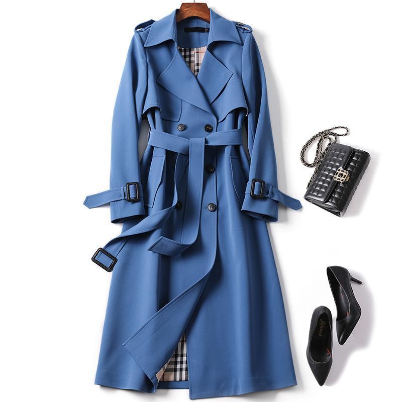 Trench Coat Long British Style