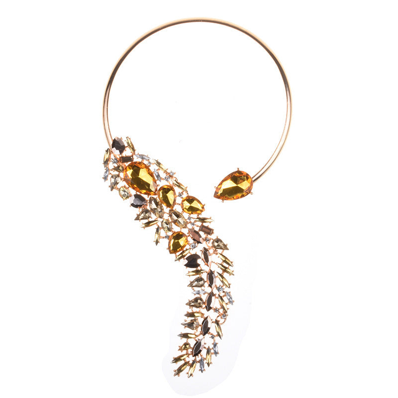 Collier Ras-de-Cou à Strass Multicolores – Éclat Ultime