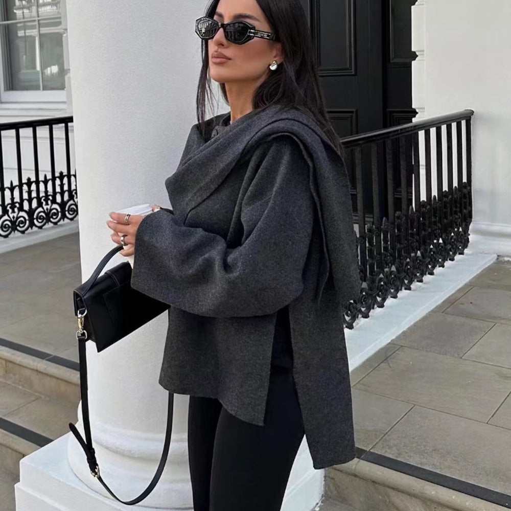 Veste Cape en Tricot