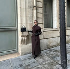 Manteau à Revers Élégant