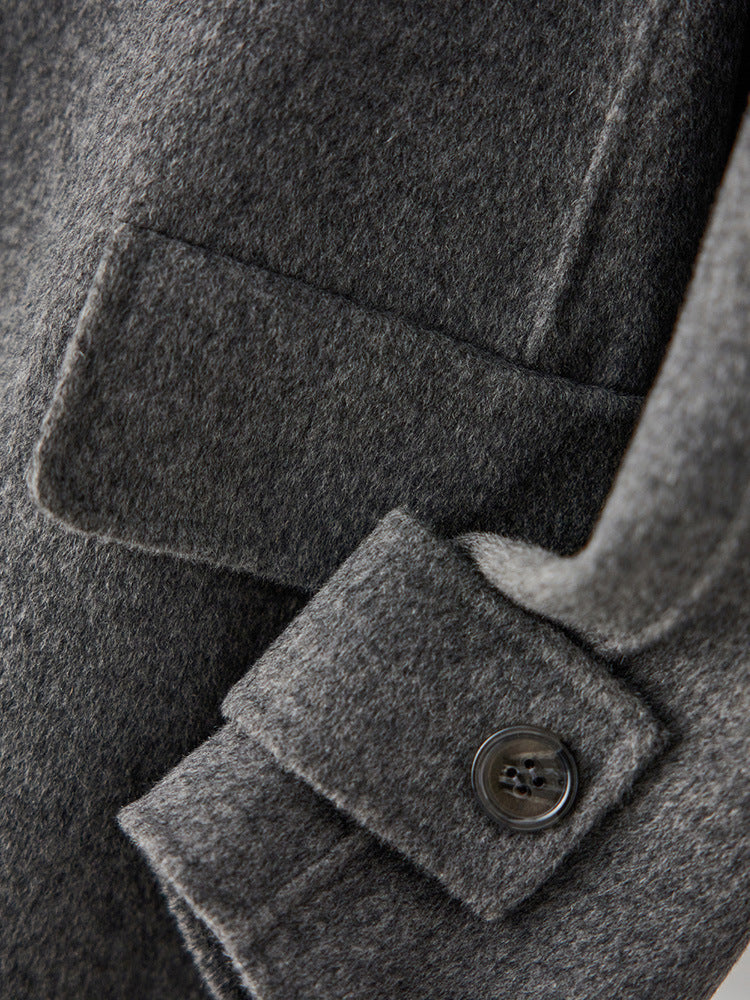 Manteau en Laine Simple Face