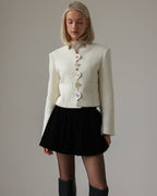 Ensemble à Volants – Blazer et Jupe Courte