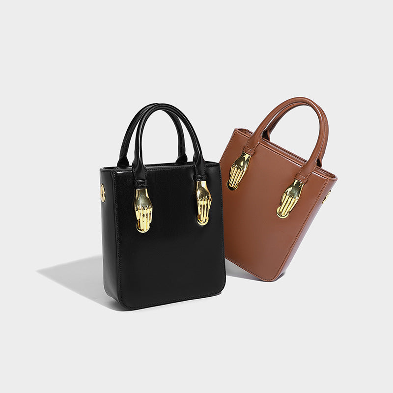 Sac Mini Carré avec Poignées Métallique