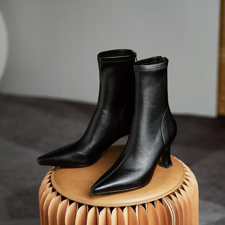 Bottes Femme à Talon Haut et Bout Pointu