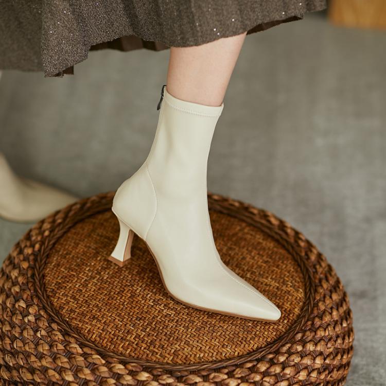 Bottes Femme à Talon Haut et Bout Pointu